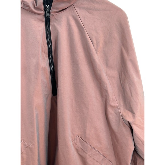 Nova Men Half-Zip Pullover Jacket Mens L Mauve Long Sleeve Mock Neck Pockets - Picture 2 of 9